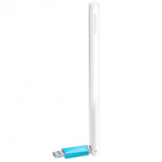 Мережевий адаптер WiFi Mercury MW150UH, Blue-White, USB, WiFi 802.11n, 150 Мбіт/с, зовнішня антена