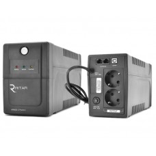 ДБЖ Ritar RTP600L-U (360W) Proxima-L, LED, AVR, 4st, USB, 2xSCHUKO socket, 1x12V7Ah, plastik Case