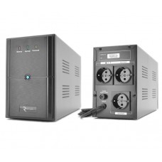 ИБП Ritar E-RTM1500 (900W) ELF-L, LED, AVR, 5st, 3xSCHUKO socket, 2x12V9Ah, plastik Case. Q2