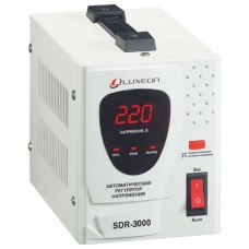 Стабилизатор Luxeon AVR SDR-3000 3000VA мощность: 3000Вт, 140~260V, релейный тип, квадратный транс