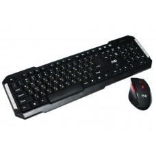 Комплект HQ-Tech KM-219RF, Gray, 2.4G, USB nano, мультимедія (клавіатура+миша)