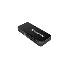 Картридер зовнішній Transcend RDF5, Black, USB 3.1, для SD / microSD (TS-RDF5K)