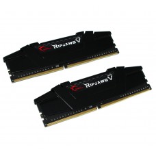 Память 8Gb x 2 (16Gb Kit) DDR4, 3000 MHz, G.Skill Ripjaws V, Black (F4-3000C15D-16GVKB)