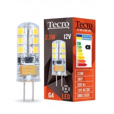 Лампа світлодіодна G4, 2.5W, 2700K, G4, Tecro, 200lm, 12V (TL-G4-2.5W-12V 2700K)
