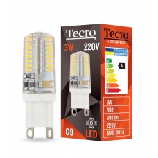 Лампа Tecro LED, G9, 3W (аналог 30Вт), 4100K, White, 240Lm, 360º, 220V (TL-G9-3W-220V 4100K)