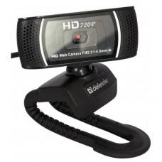 Web камера Defender G-Lens 2597, Black, 2 Mp, 1280x720/30 fps, микрофон, автофокус (63197)