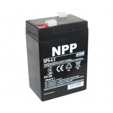 Батарея для ДБЖ 6В 4.5Ач NPP / NP6-4.5 /  ШxДxВ 70x46x100
