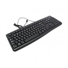 Клавіатура Logitech K120, Black, USB, стандартна, 104 кнопки, російська розкладка клавіатури (920-002522)