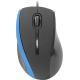 Мышь Defender MM-340, Black/Blue, USB, оптическая, 1000 dpi, 3 кнопки, 1.35 м (52344)