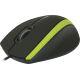 Мышь Defender MM-340, Black/Green, USB, оптическая, 1000 dpi, 3 кнопки, 1.35 м (52346)