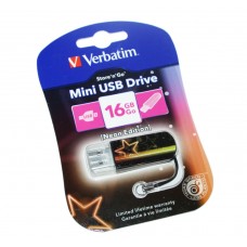 USB Flash Drive 16Gb Verbatim Store'N'Go Mini Neon Orange / 49394