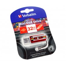 USB Flash Drive 32Gb Verbatim Mini Cassette Edition Red / 49392