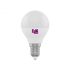 Лампа светодиодная E14, 4W, 4000K, G45, ELM, 330 lm, 220V (18-0083)