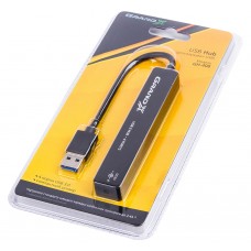 Концентратор USB 2.0 Grand-X Travel 4 порта, (1хUSB3.0+3хUSB2.0) (GH-408)