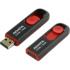 USB Flash Drive 16Gb ADATA C008, Black/Red (AC008-16G-RKD)