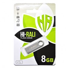 USB Flash Drive 8Gb Hi-Rali Shuttle series Silver / HI-8GBSHSL