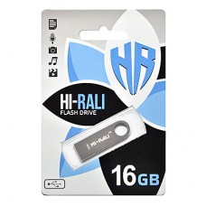 USB Flash Drive 16Gb Hi-Rali Shuttle series Silver (HI-16GBSHSL)