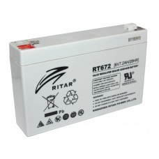 Батарея для ДБЖ 6В 7.2Ач AGM Ritar RT672, 151х34х94 мм