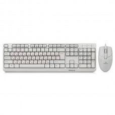 Комплект REAL-EL Standard 505 Kit (клавиатура+мышь) White, USB