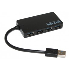 Концентратор USB 3.0, 4 ports, Black, Slim (YT-3HF4/2TB)
