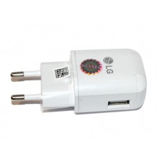 Мережевий зарядний пристрій LG Travel Adapter, White, 1xUSB, 9V / 1.8A, Bulk (MCS-H05ED)