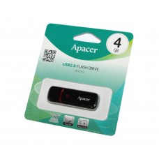 USB Flash Drive 4Gb Apacer AH333 Black, AP4GAH333B-1