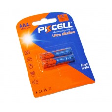 Батарейка AAA (LR03), лужна, PKCELL Ultra, 2 шт, 1.5V, Blister (511911)