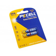 Батарейка AAA (R03), солевая, PKCELL, 2 шт, 1.5V, Blister (521842)