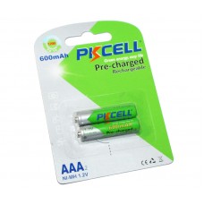 Акумулятор AAA, 600 mAh, PKCELL, 2 шт, 1.2V, Pre-charged, Blister (546135)