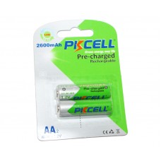 Акумулятор AA, 2600 mAh, PKCELL, 2 шт, 1.2V, Pre-charged, Blister (546241)