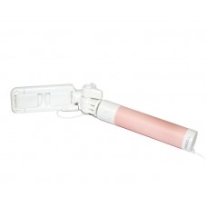 Палка для селфи Remax Mini Wired Selfstick P6, White/Pink, проводное управление
