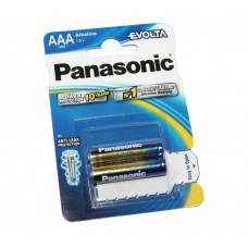 Батарейка AAA (LR03), щелочная, Panasonic Evolta, 2 шт, 1.5V, Blister (LR03EGE/2BP)