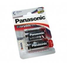 Батарейка C (LR14), щелочная, Panasonic Everyday Power, 2 шт, 1.5V, Blister (LR14REE/2BR)