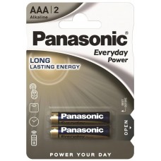 Батарейка AAA (LR03), щелочная, Panasonic Everyday Power, 2 шт, 1.5V, Blister (LR03REE/2BR)