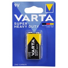 Крона солевая (6F22), Varta Super Heavy Duty, 1 шт, 9V, Blister (02022101411)