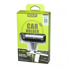 Автодержатель для телефона Golf GF-CH01 Grey, крепление дефлектор воздуховода, зажим