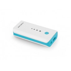 Универсальная мобильная батарея 5200 mAh, Esperanza, White/Blue (EMP104WB)