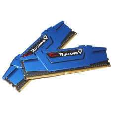 Пам'ять 8Gb x 2 (16Gb Kit) DDR4, 2400 MHz, G.Skill Ripjaws V, Blue (F4-2400C15D-16GVB)