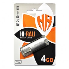 USB Flash Drive 4Gb Hi-Rali Rocket series Silver, HI-4GBVCSL