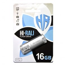 USB Flash Drive 16Gb Hi-Rali Rocket series Silver / HI-16GBVCSL