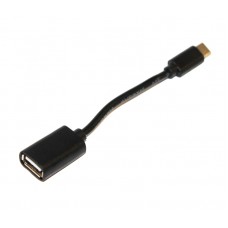 Кабель USB - USB Type-C 0.1 м ATcom Black, AF/Type-C, OTG