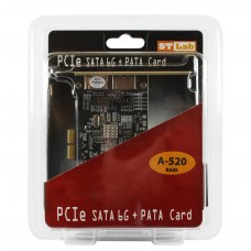 Контролер PCI-Express X1 - STLab A-520 RAID SSD+SATAIII 6Gbps 4 канали (2 зовн.+4 внутр.) Marvell