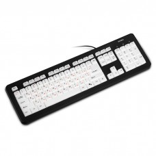 Клавиатура SVEN KB-C7300EL Black/White, USB, подсветка