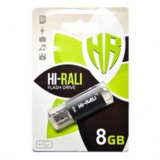 USB Flash Drive 8Gb Hi-Rali Rocket series Black / HI-8GBVCBK