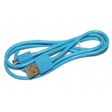 Кабель USB <-> microUSB, Remax Light, Blue, 1 м (RC-006m)