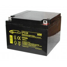 Батарея для ИБП 12В 24Ач Gemix LP12-24 166х175х125 мм