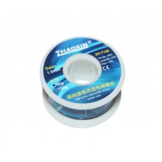 Припій Zhaoxin ZH-TB100, діаметр 1,0 мм, склад: Sn 63%, Pb 37%, Flux 1.8%, 50 гр