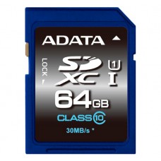 Карта пам'яті SDXC, 64Gb, Сlass10 UHS-I, A-Data / ASDX64GUICL10-R