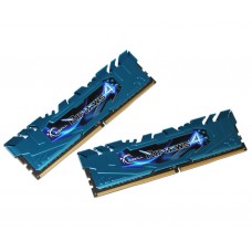Пам'ять 8Gb x 2 (16Gb Kit) DDR4, 3000 MHz, G.Skill Ripjaws 4, Blue (F4-3000C15D-16GRBB)