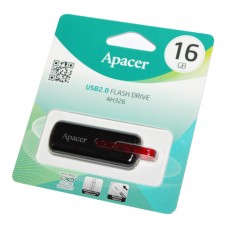 USB Flash Drive 16Gb Apacer AH326 Black / AP16GAH326B-1